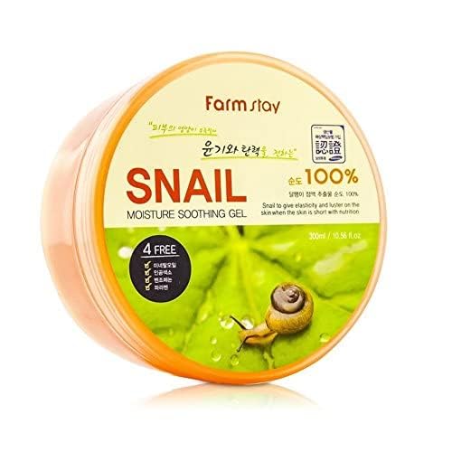 FARMSTAY Moisture Soothing Gel Snail 300ml – Hydrates & Soothes Skin