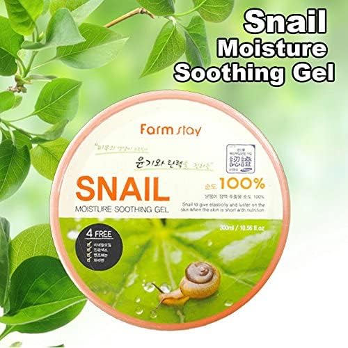 FARMSTAY Moisture Soothing Gel Snail 300ml – Hydrates & Soothes Skin