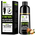 Farndu Black Hair Dye Shampoo - 3-in-1 Color, Cleanse & Condition for Gray Hair