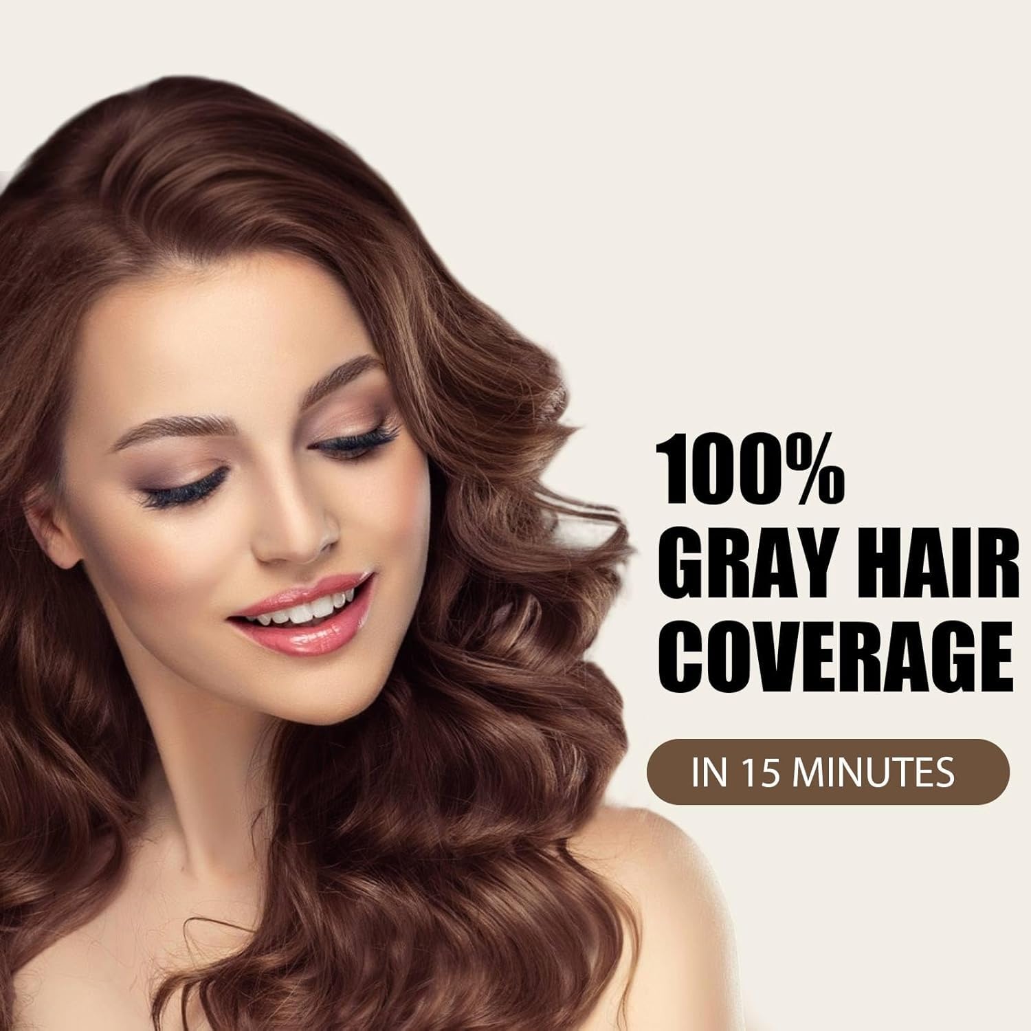 Farndu Brown Hair Dye Shampoo – 3-in-1 Color & Gray Coverage