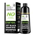 Farndu Jet Black Hair Dye Shampoo – Ammonia-free, PPD-free, 100% Gray Coverage