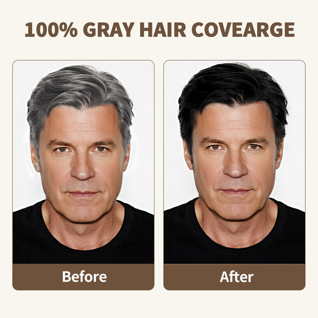 Farndu Jet Black Hair Dye Shampoo – Ammonia-free, PPD-free, 100% Gray Coverage
