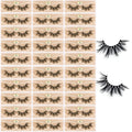FARRED 3D A02 Faux Mink Lashes – 30 Pairs, Medium Length, Fluffy Volume, Vegan Bulk Lashes