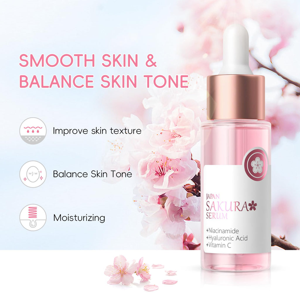 Fashion Base Sakura Skincare Set – 33-Piece Teen & Women Facial Care Kit