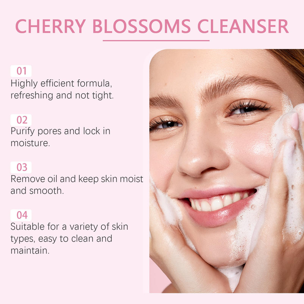 Fashion Base Sakura Skincare Set – 33-Piece Teen & Women Facial Care Kit