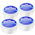 Fat Brothers Tallow Balm – Unscented 2-Ingredient Lip Balm, 0.5 oz Tin (4-Pack)
