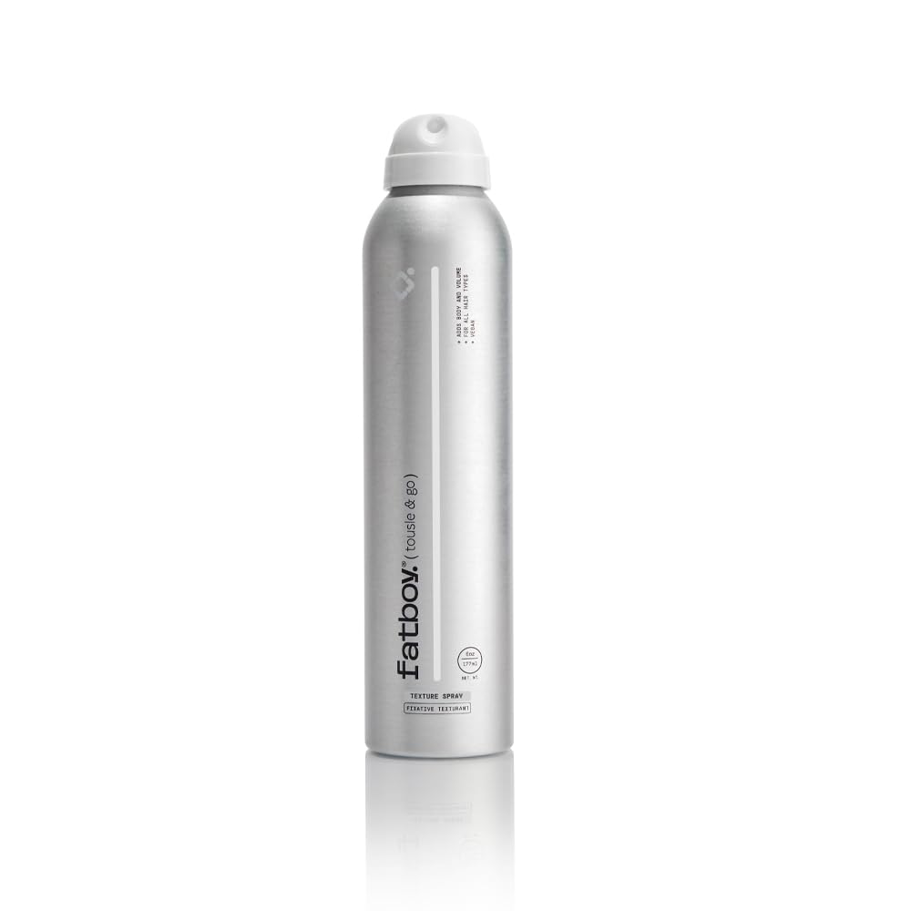 Fatboy Tousle & Go Hair Spray – Lightweight Texture & Volume with Aloe Vera & Sunflower Seed Extract (6 Oz)