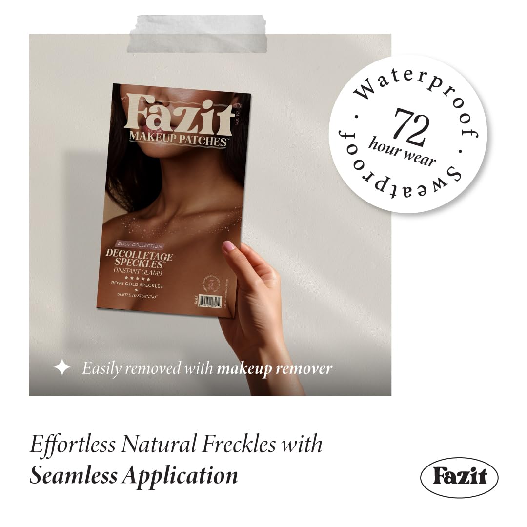 Fazit Makeup Patches: Rose Gold Decolletage Glitter Speckles