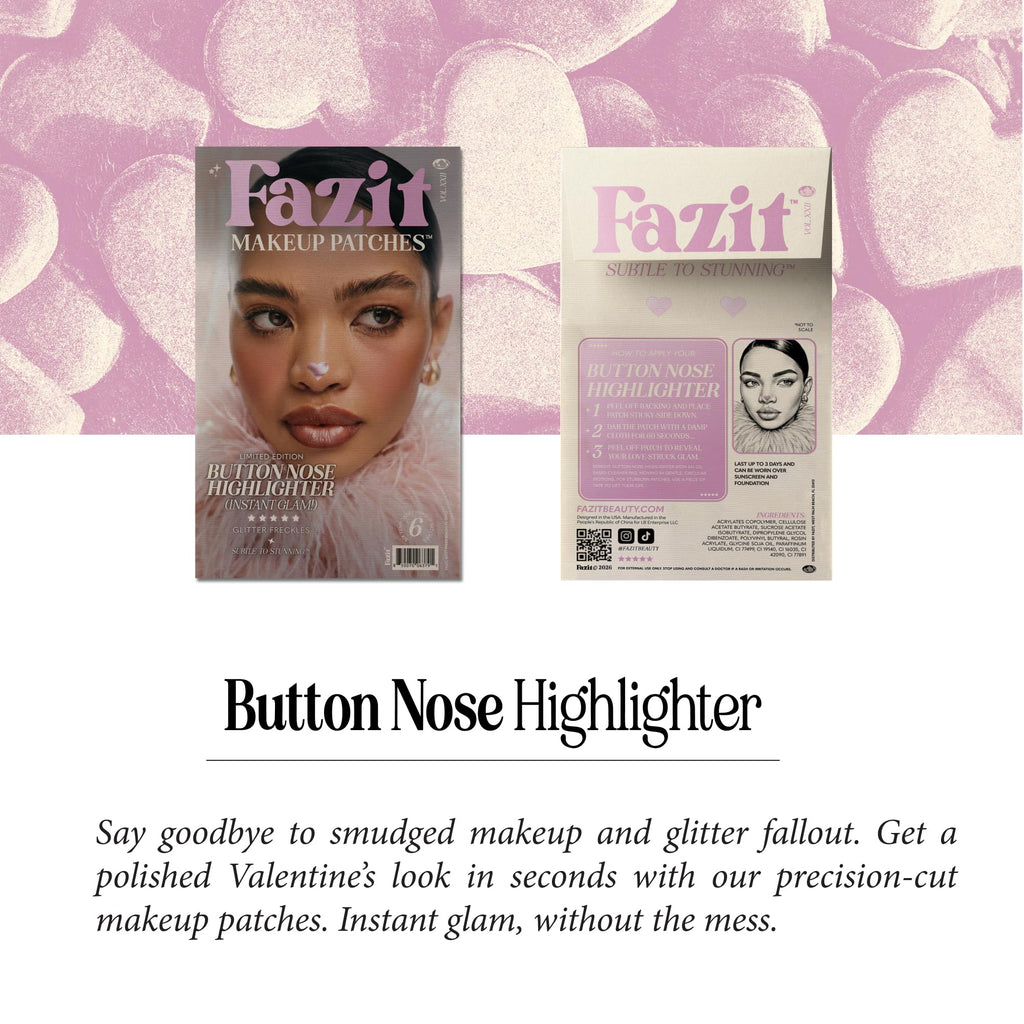 Fazit Makeup Patches - Button Nose Highlighter | Glow Up Patches