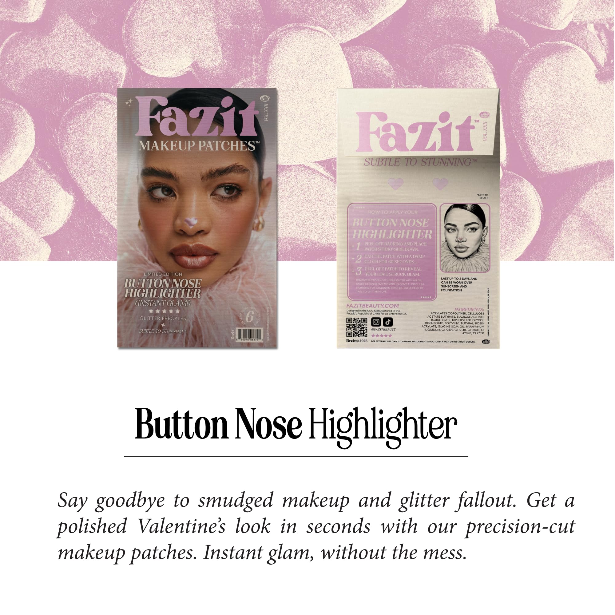 Fazit Makeup Patches - Button Nose Highlighter | Glow Up Patches