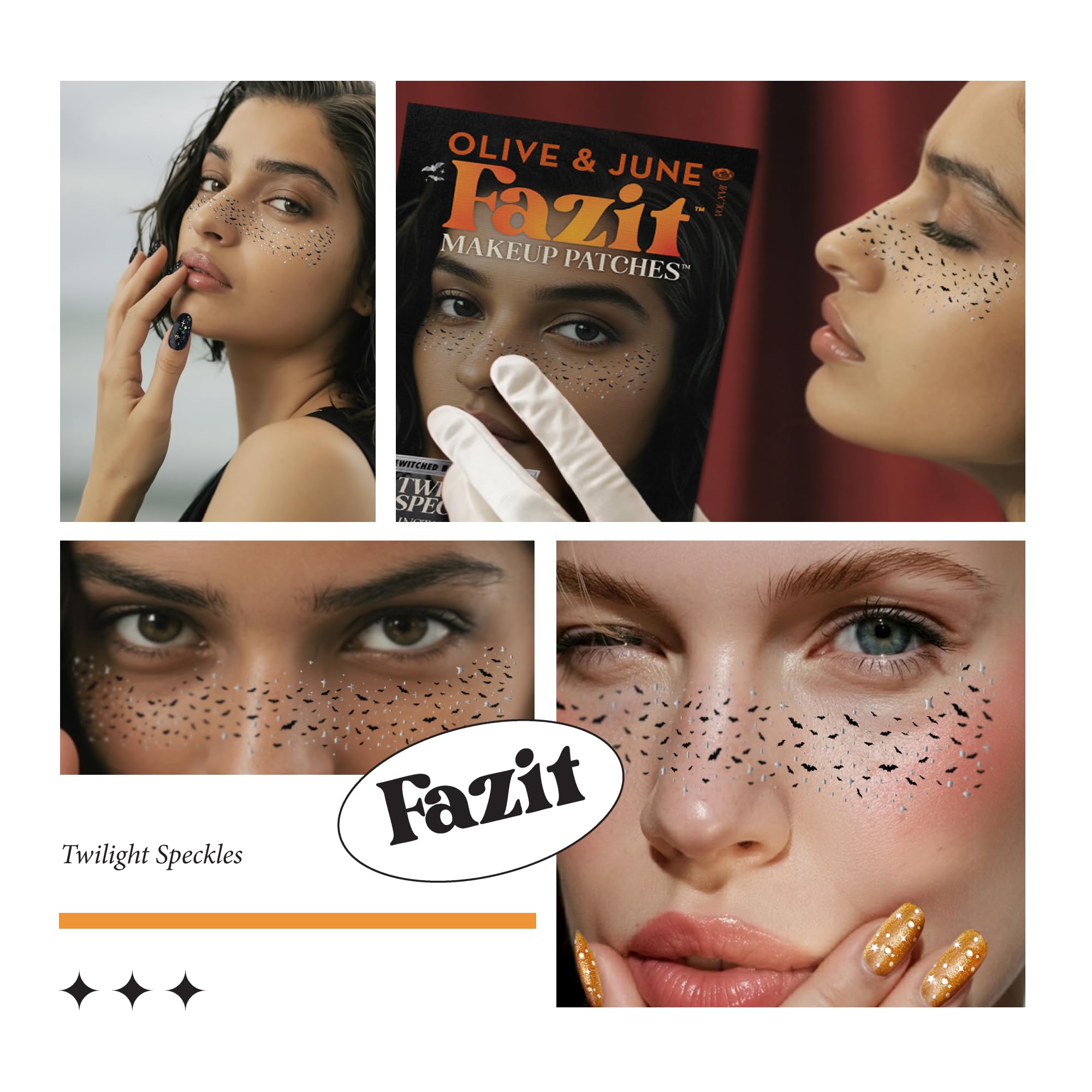 Fazit Makeup Patches – Halloween Twilight Speckles Glitter Eye Patches for Glow-Up Looks