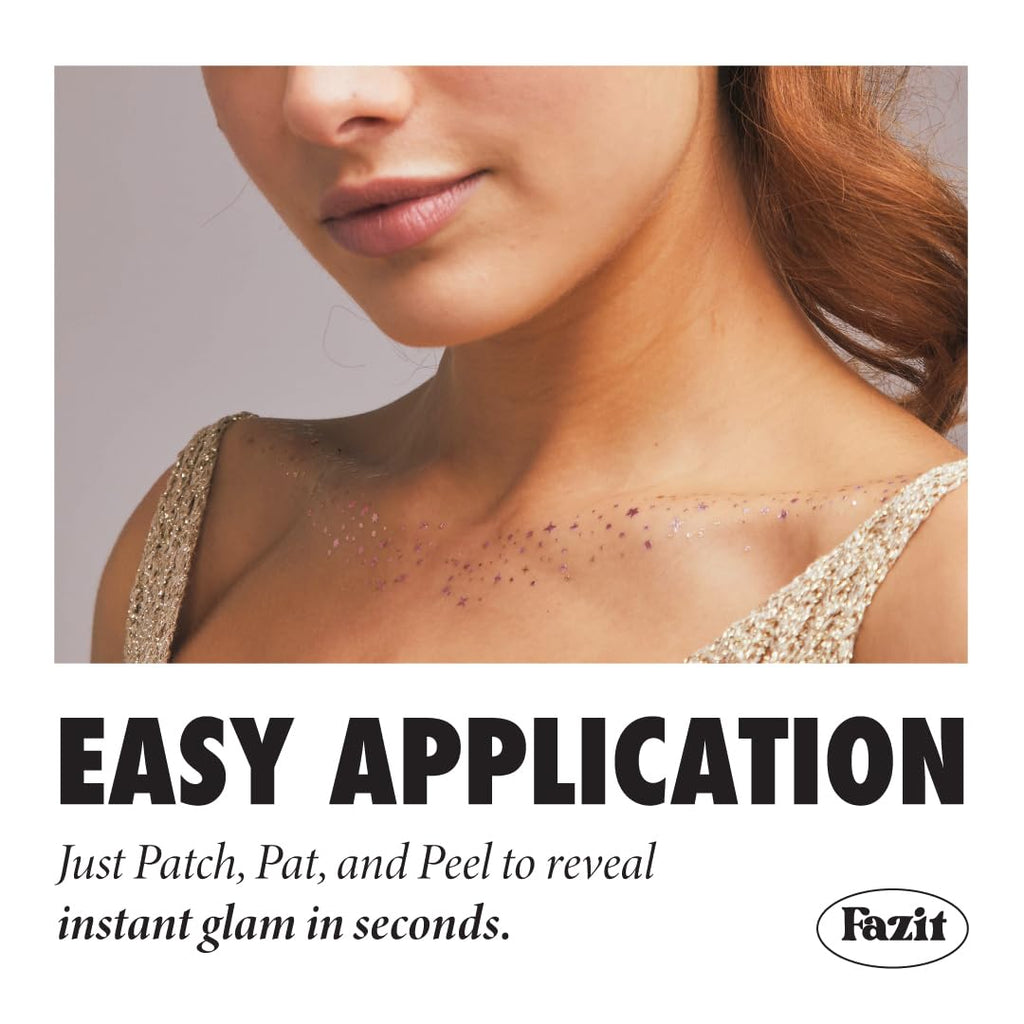 Fazit Makeup Patches: Rose Gold Decolletage Glitter Speckles
