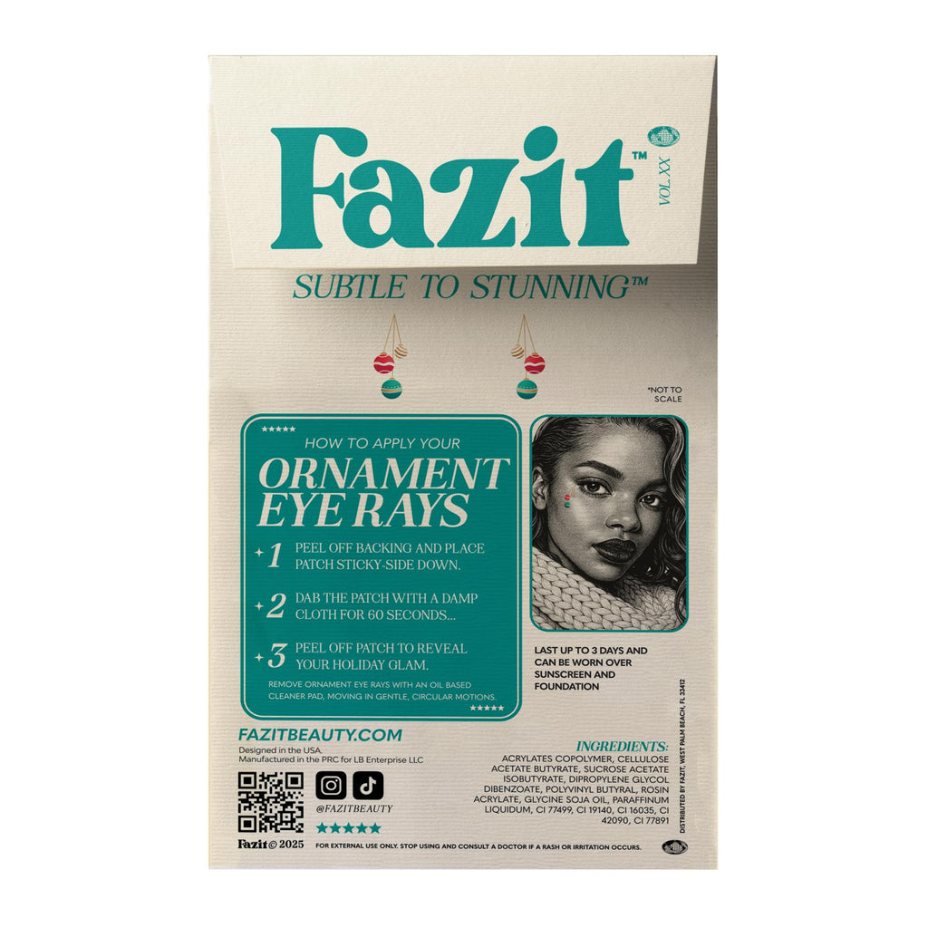 Fazit Ornament Eye Ray Patches – Glow-Up Glitter Makeup for Women