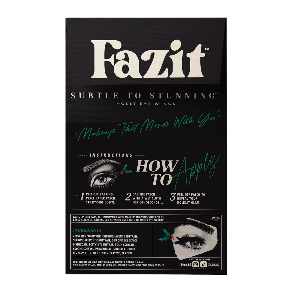Fazit Makeup Patches: Holly Wings Eye Speckles | Glow Up Glitter for Face