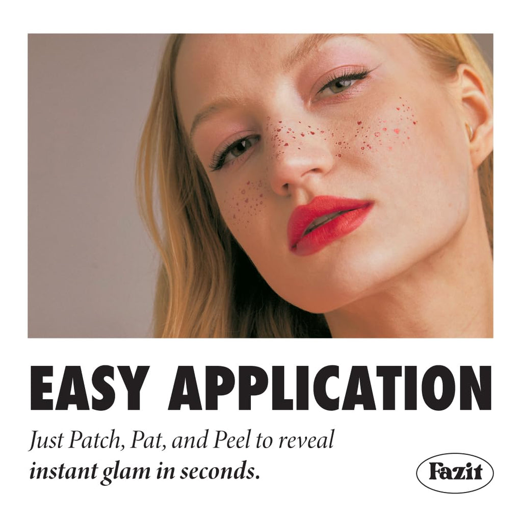 Fazit Makeup Patches Sweetheart Speckles – Glow Up Glitter Face Patches