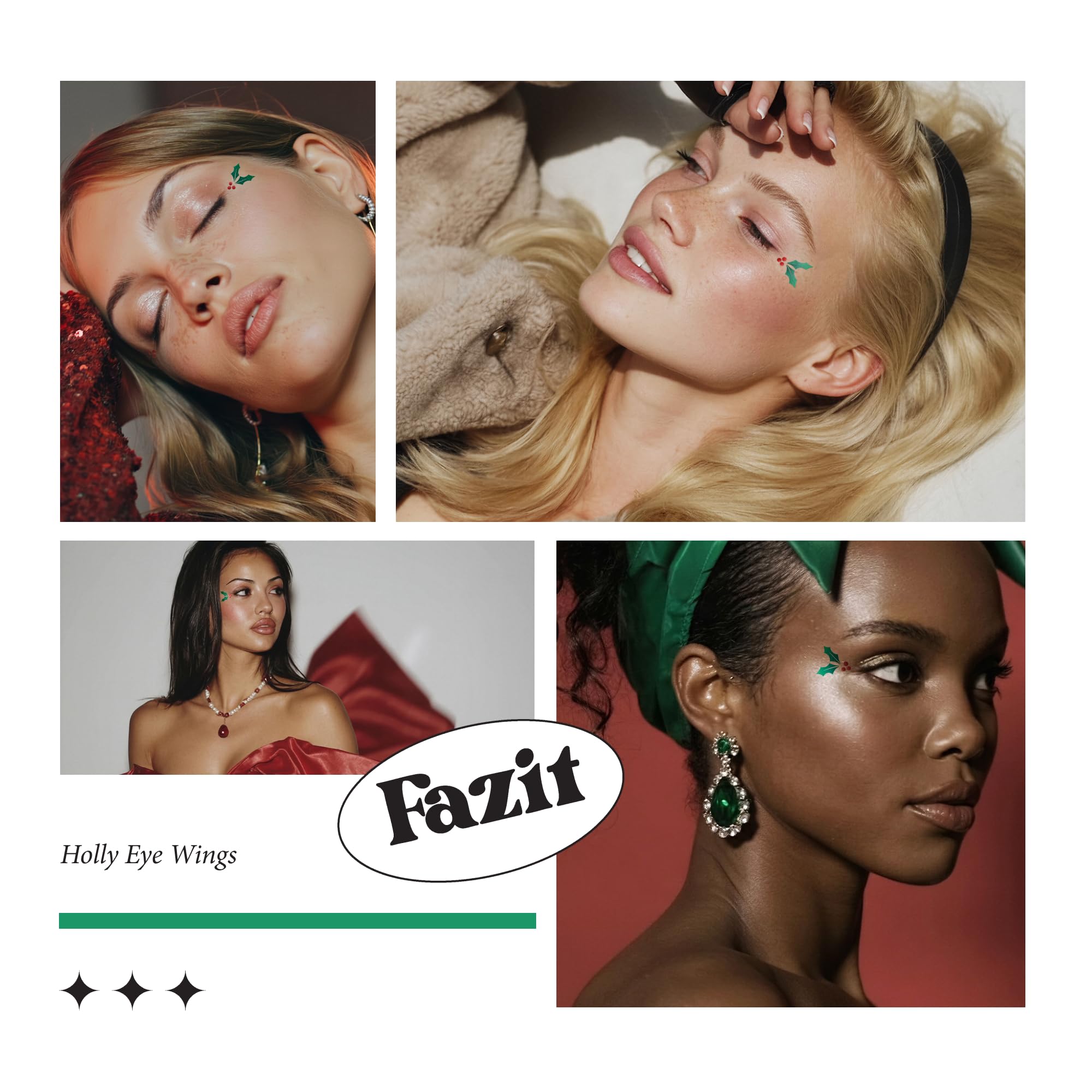 Fazit Makeup Patches: Holly Wings Eye Speckles | Glow Up Glitter for Face