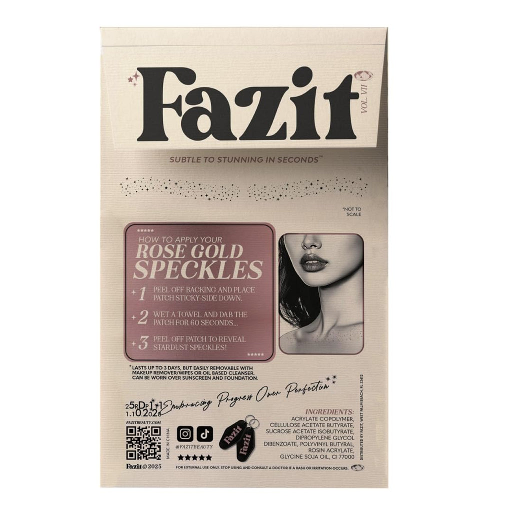 Fazit Makeup Patches: Rose Gold Decolletage Glitter Speckles
