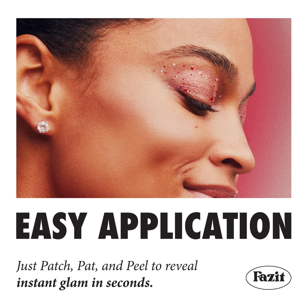 Fazit Makeup Patches: Sweetheart Eye Speckles – Glow Up Glitter Patches for the Face