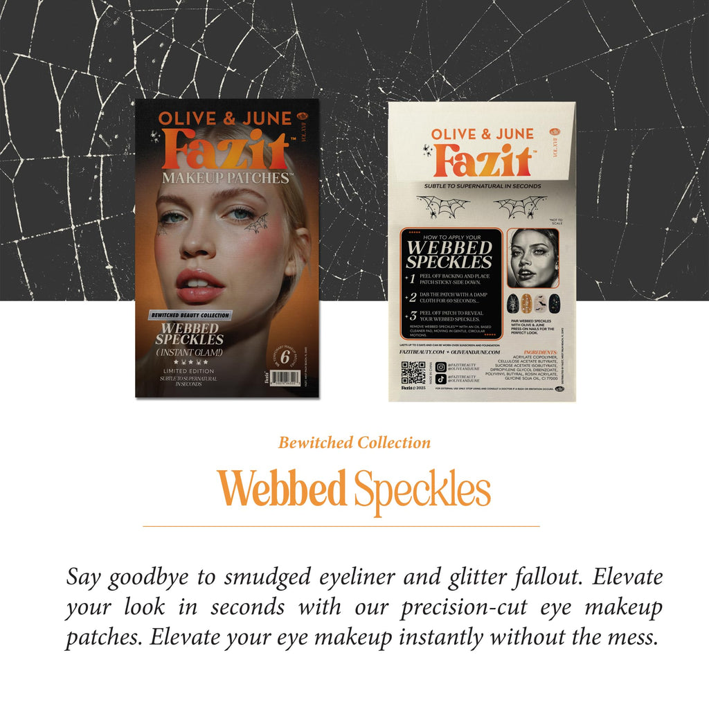Fazit Makeup Patches - Halloween Webbed Speckles for Glow-Up Glitter