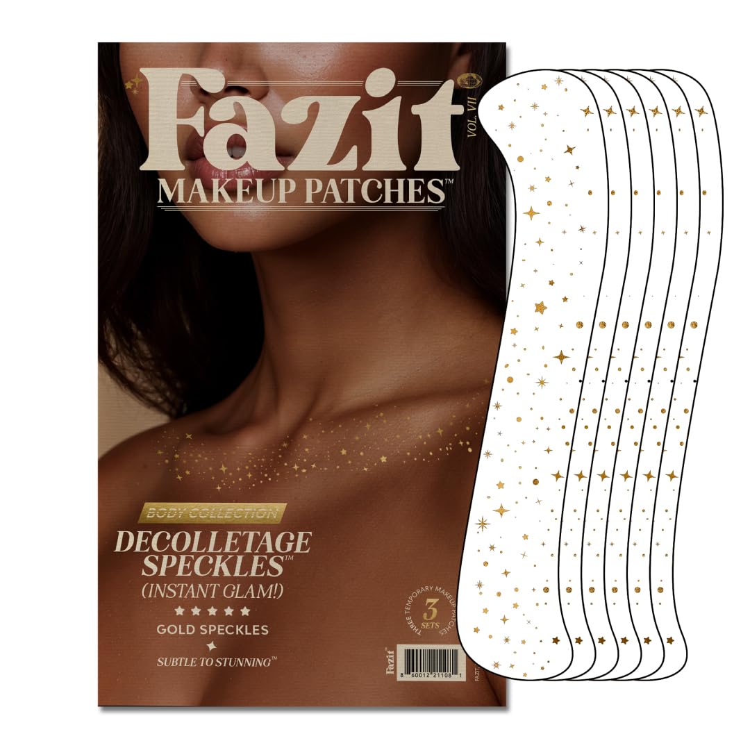 Fazit Makeup Patches: Gold Glitter Speckles for Glow-Up Looks