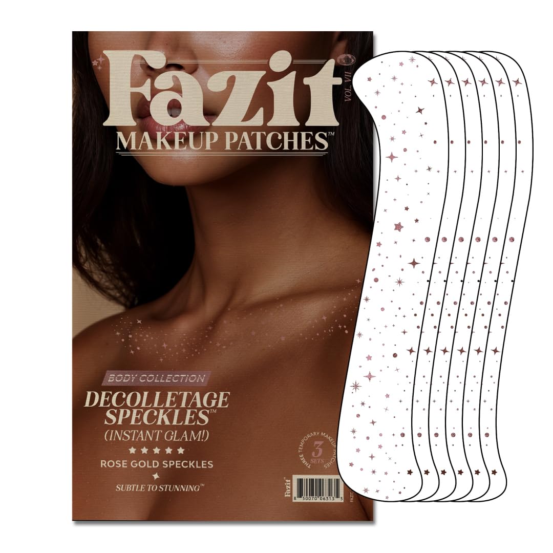 Fazit Makeup Patches: Rose Gold Decolletage Glitter Speckles