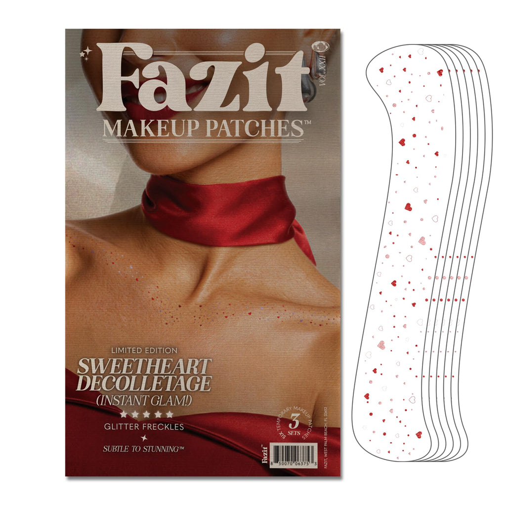 Fazit Makeup Patches: Sweetheart Decolletage Speckles – Waterproof Glitter Patches for Face