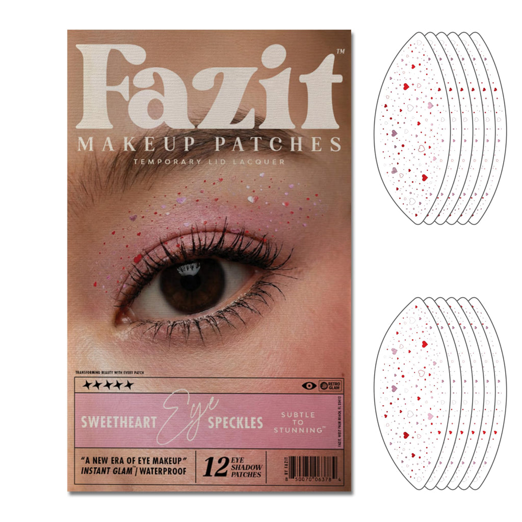 Fazit Makeup Patches: Sweetheart Eye Speckles – Glow Up Glitter Patches for the Face