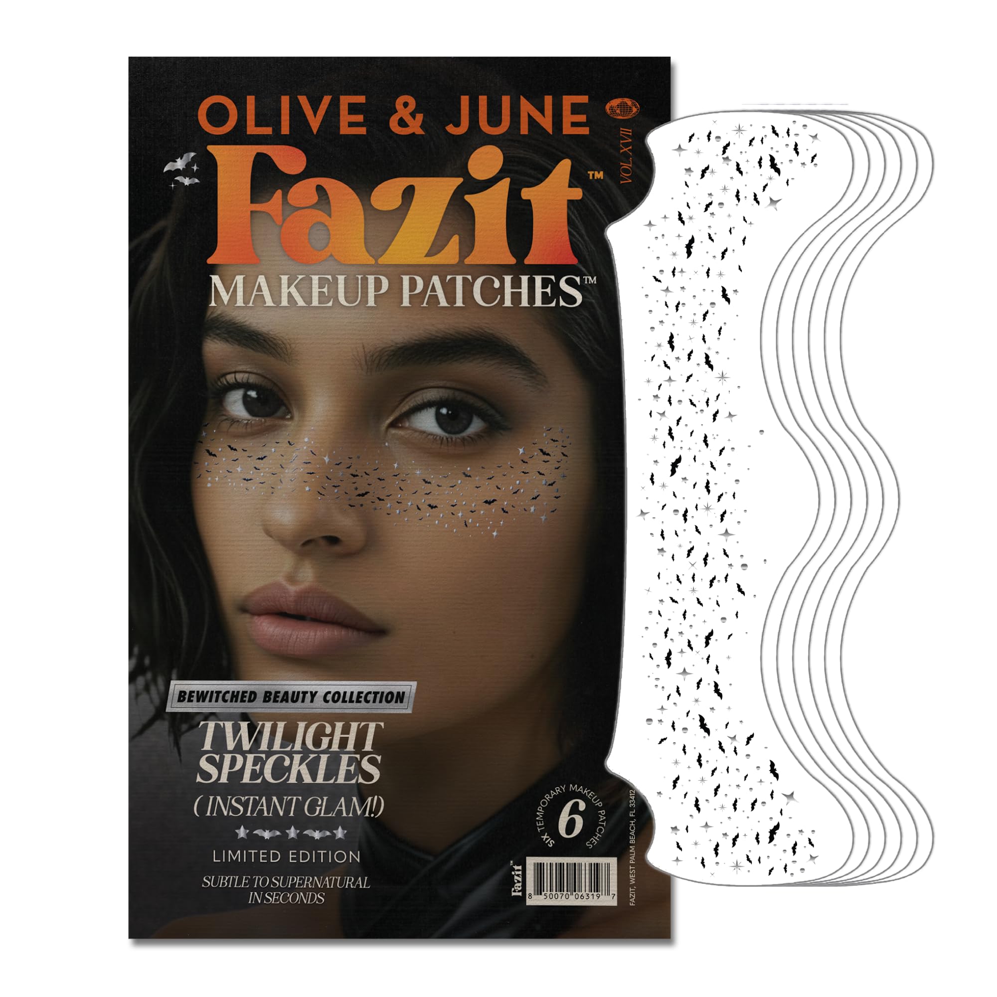 Fazit Makeup Patches – Halloween Twilight Speckles Glitter Eye Patches for Glow-Up Looks