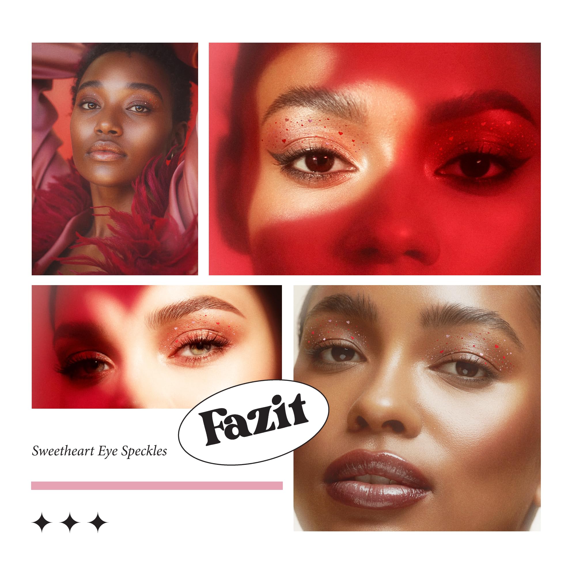 Fazit Makeup Patches: Sweetheart Eye Speckles – Glow Up Glitter Patches for the Face