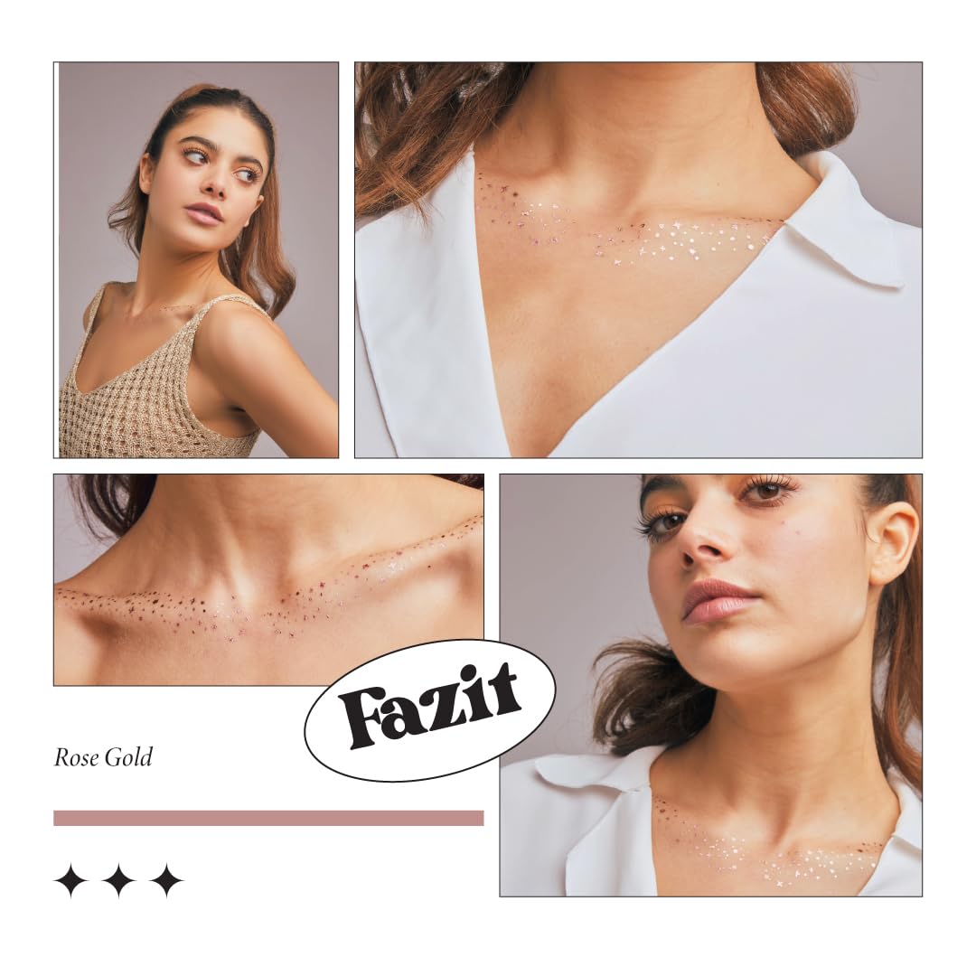 Fazit Makeup Patches: Rose Gold Decolletage Glitter Speckles