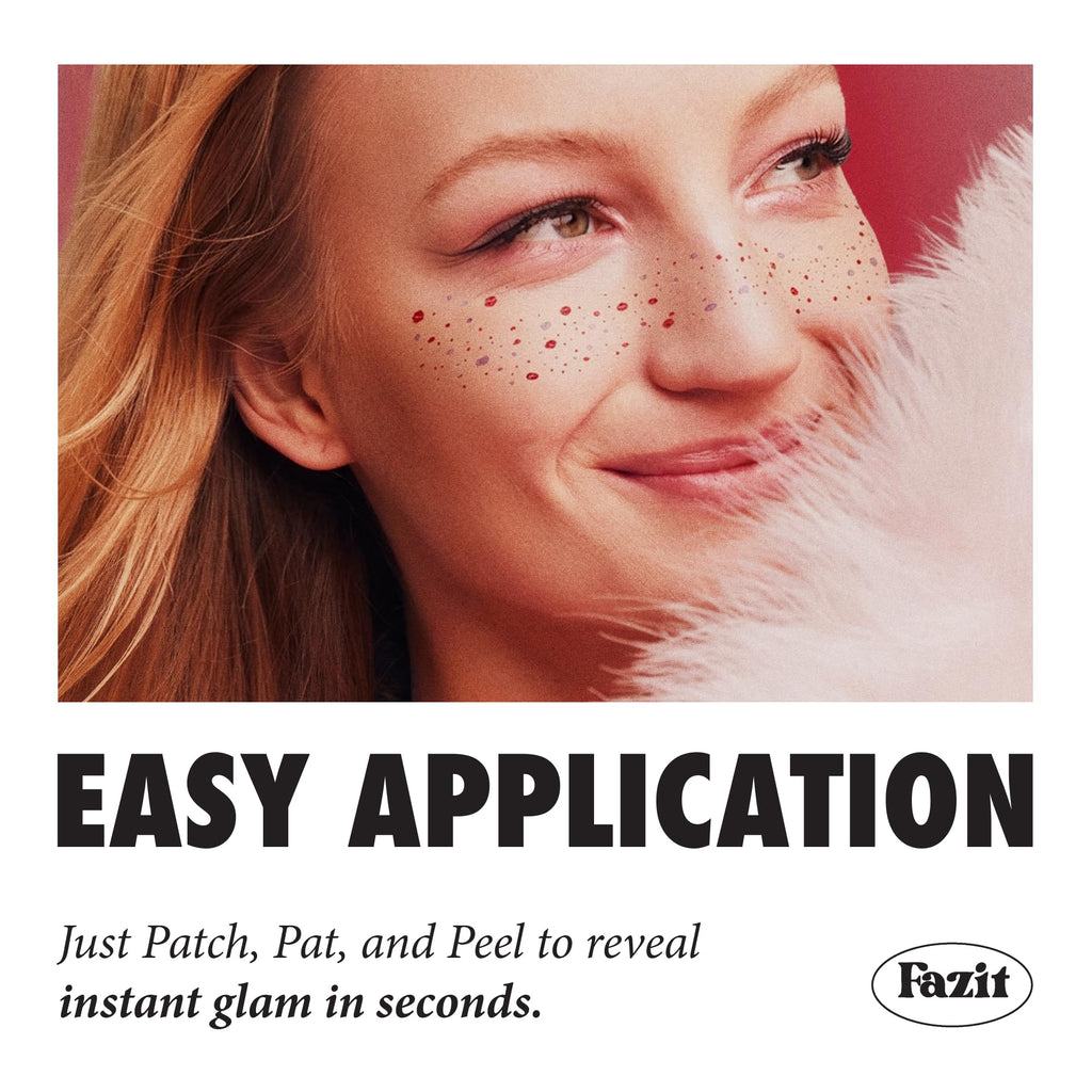 Fazit Makeup Patches - Smooch Speckles | Glow Up Glitter Patches for Women