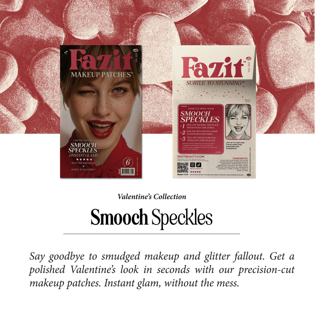 Fazit Makeup Patches - Smooch Speckles | Glow Up Glitter Patches for Women