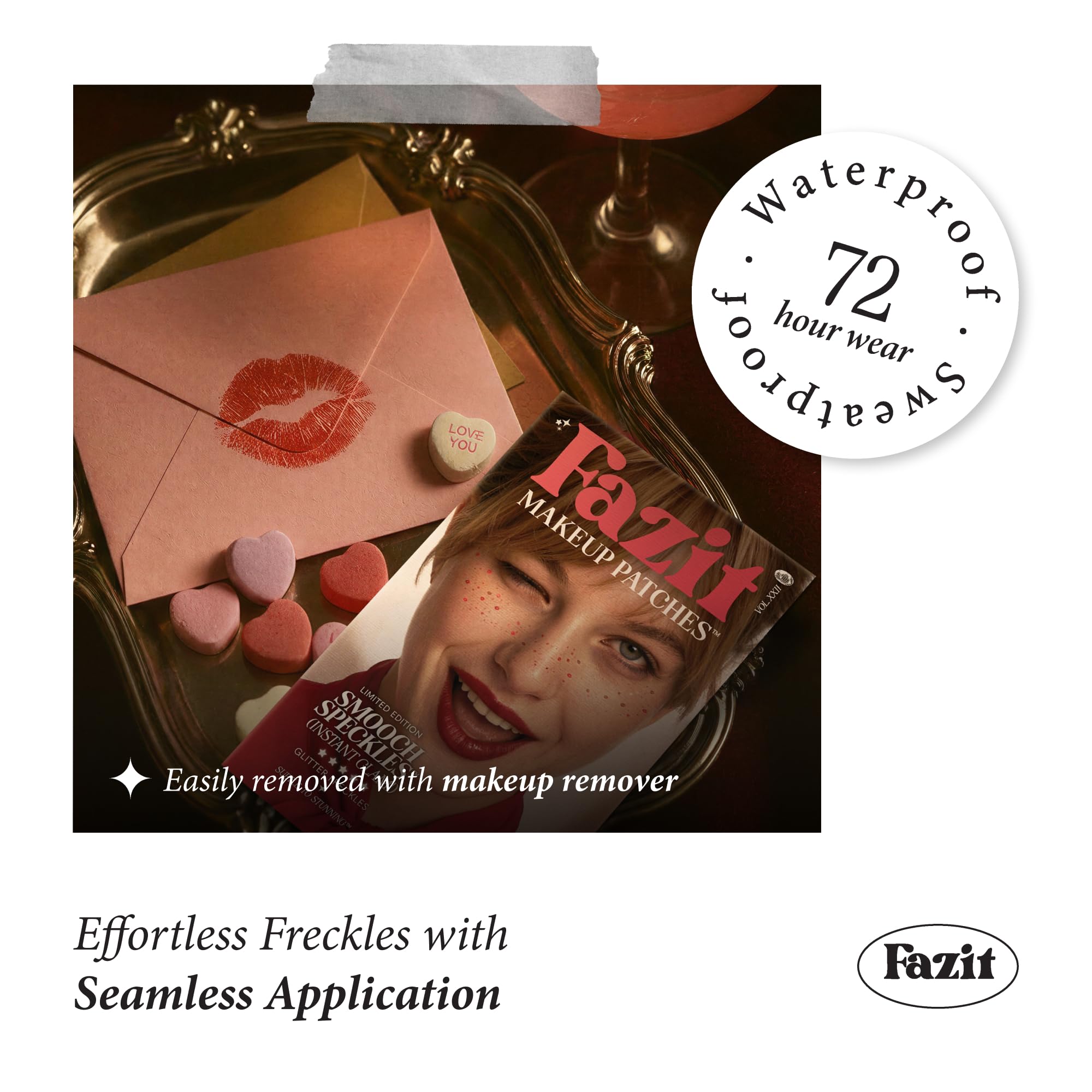 Fazit Makeup Patches - Smooch Speckles | Glow Up Glitter Patches for Women