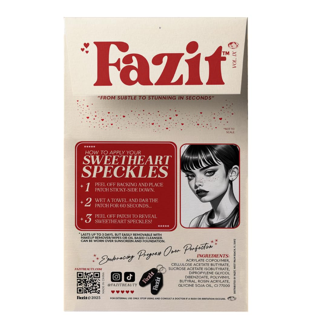 Fazit Makeup Patches Sweetheart Speckles – Glow Up Glitter Face Patches