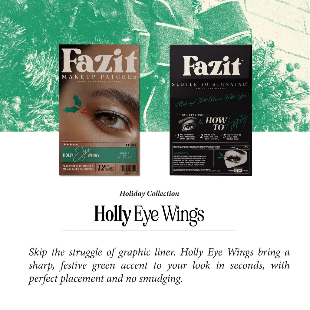 Fazit Makeup Patches: Holly Wings Eye Speckles | Glow Up Glitter for Face