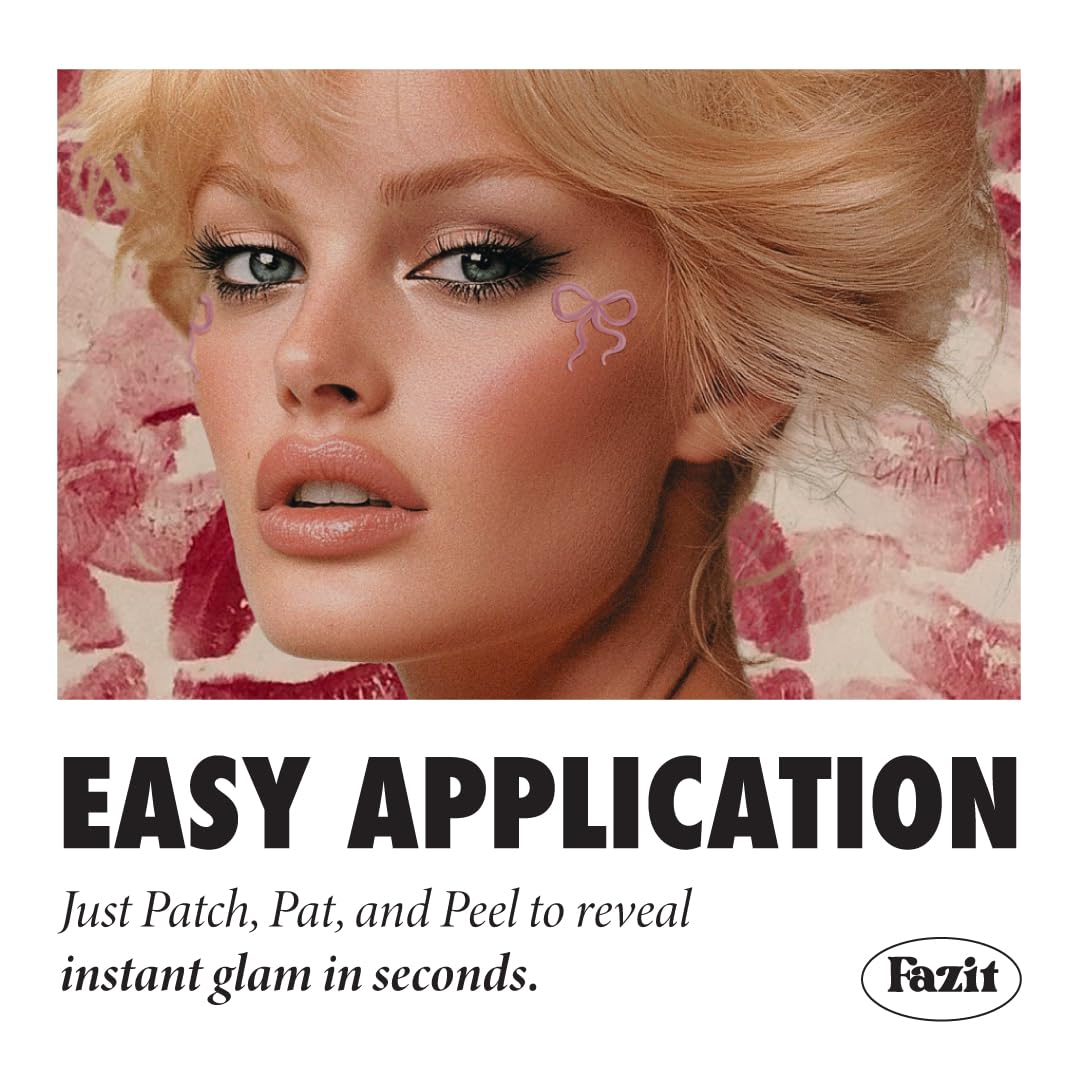 Fazit Cupid's Bow Glitter Patches – Glow-Up Makeup Patches for Face