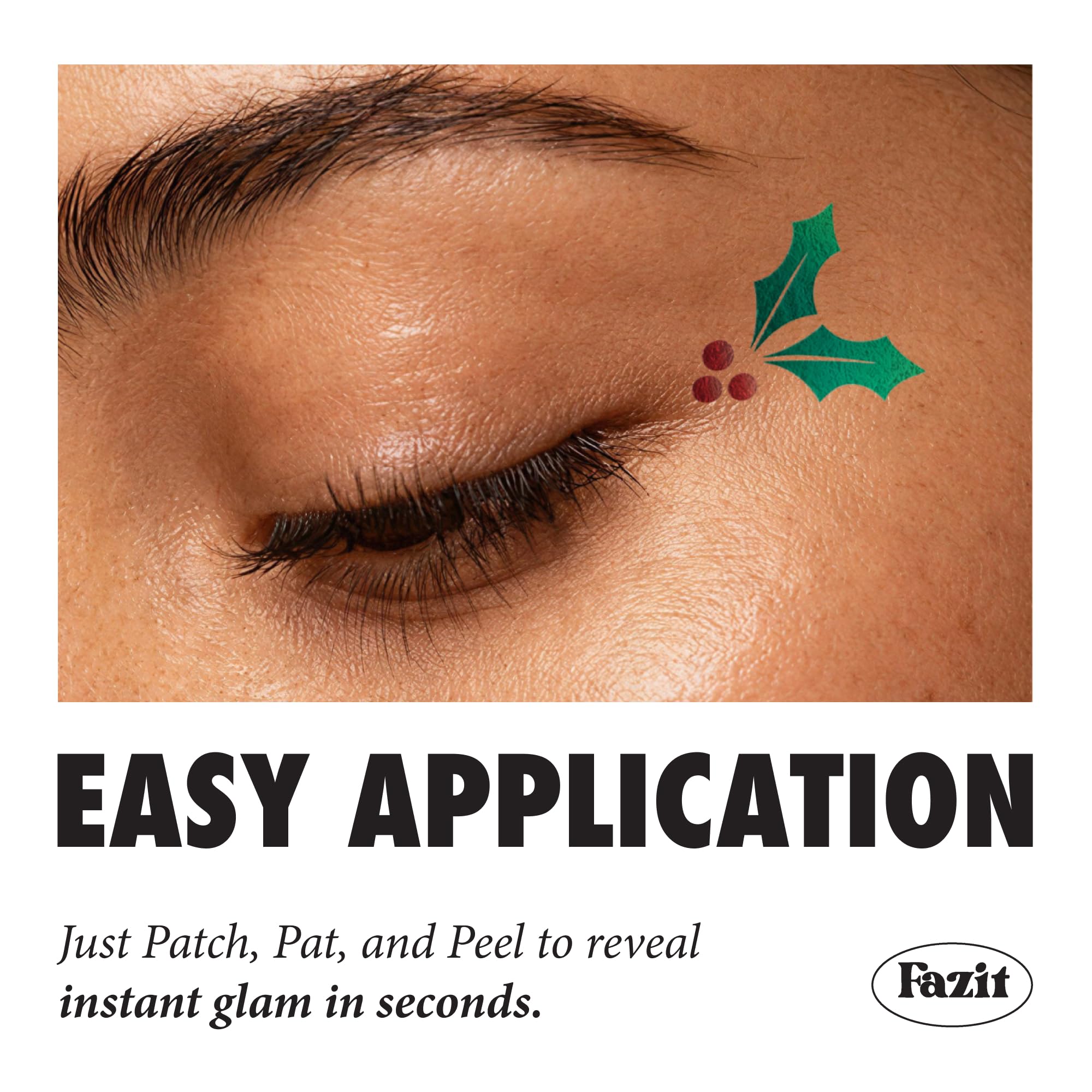 Fazit Makeup Patches: Holly Wings Eye Speckles | Glow Up Glitter for Face