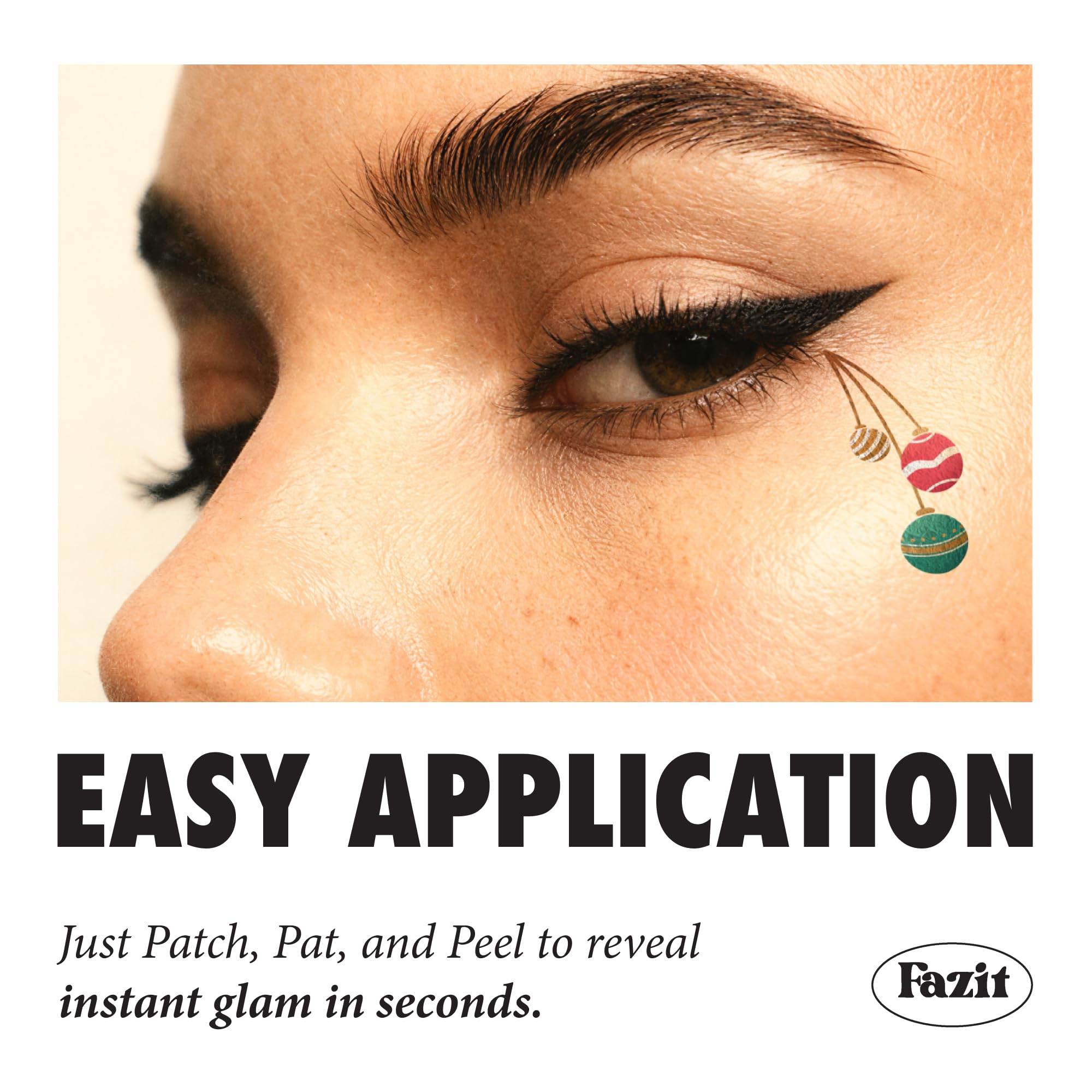 Fazit Ornament Eye Ray Patches – Glow-Up Glitter Makeup for Women