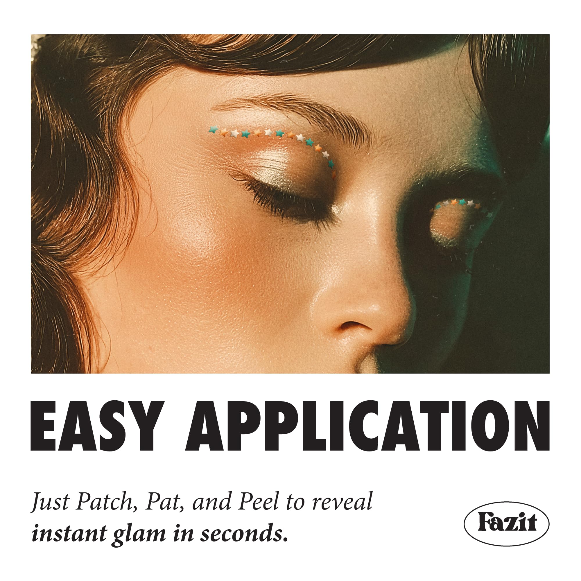 Fazit Makeup Patches - Show Stopping Wing Eyes & Glitter Patches for Face