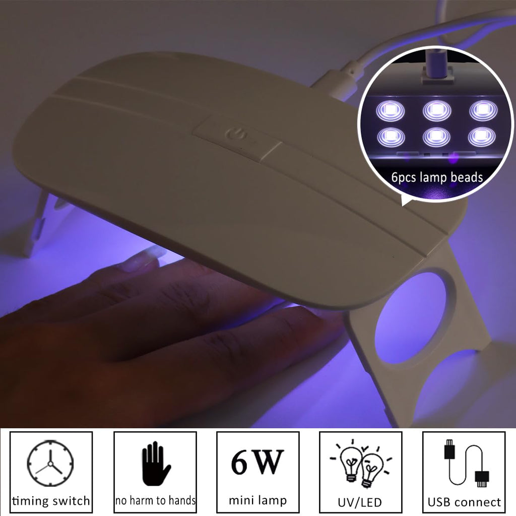Fcozpjk Poly Nail Gel Kit with UV Light | 12 Colors Starter Set for Beginners