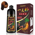 Fedulili 3-in-1 Dark Brown Hair Dye Shampoo – 100% Gray Coverage, Instant Natural Color, Root Touch Up, 500ml