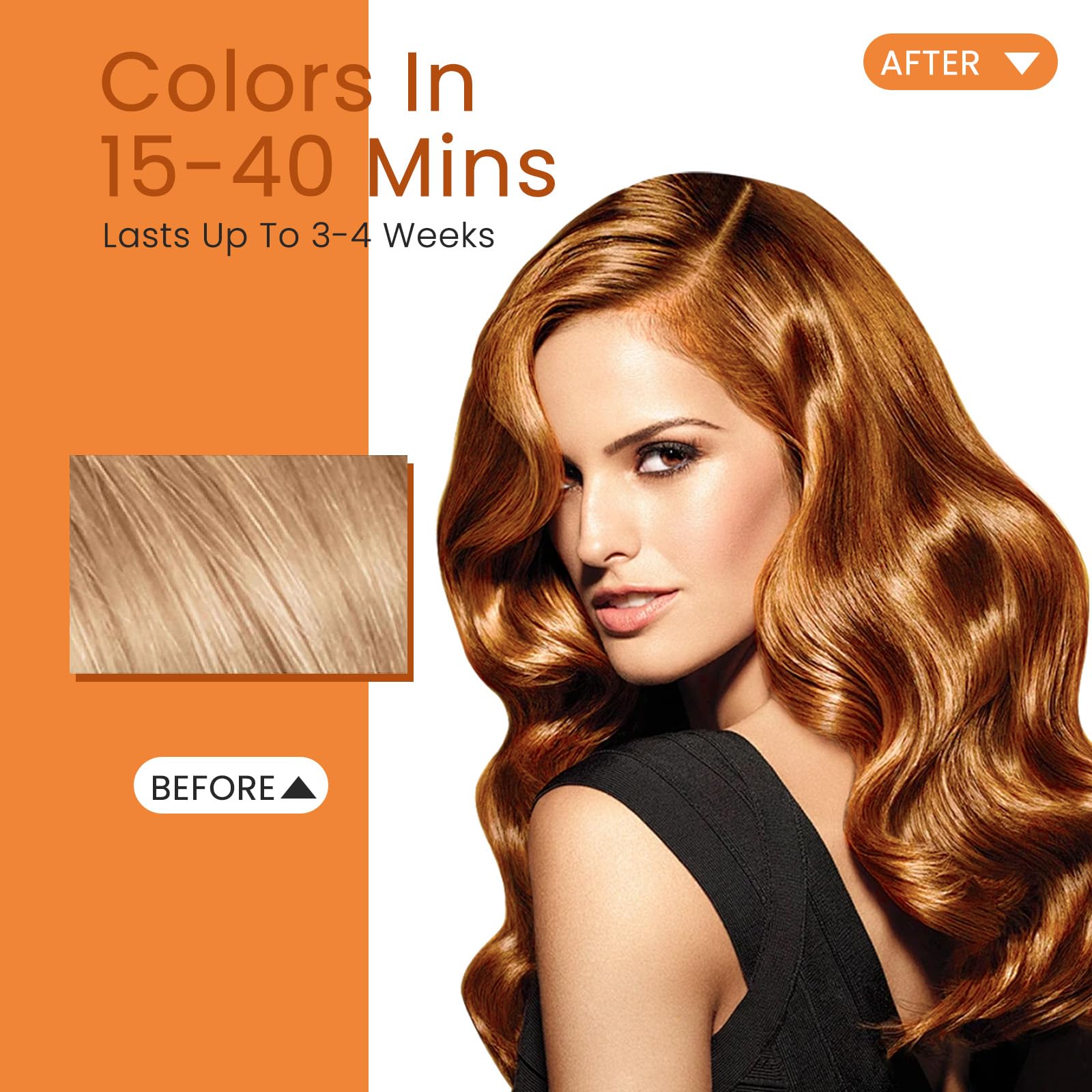 Fedulili Golden Brown Hair Dye Shampoo 3 In 1 – Color, Cleanse & Condition (500ml)