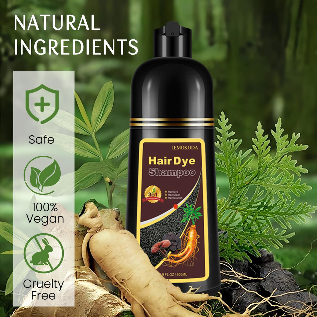 Fedulili Hair Dye Shampoo 3-in-1 – Instant Natural Color, 12 Shades, 500ml