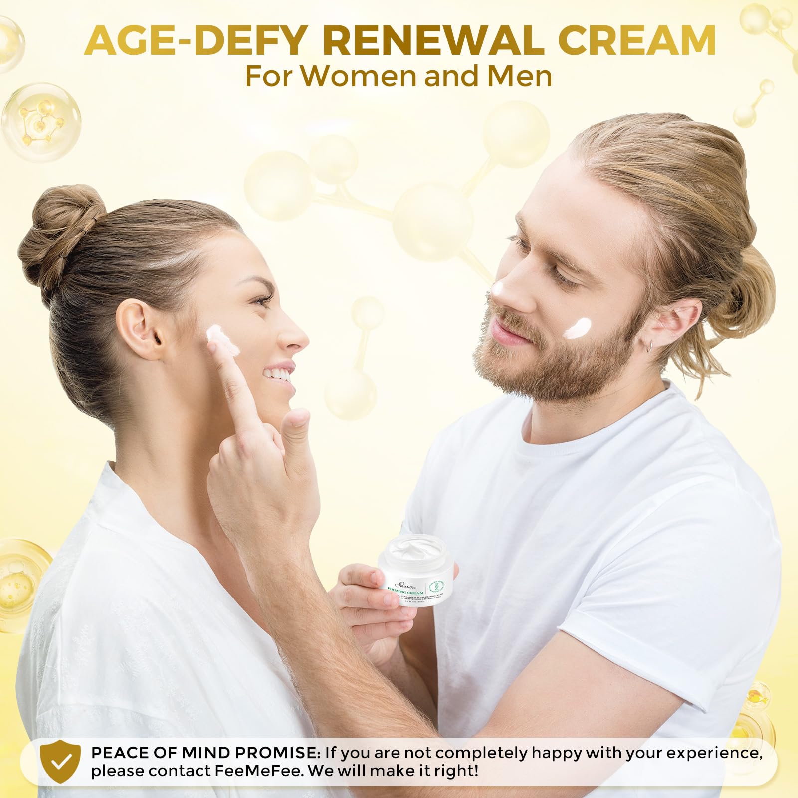 FeeMeFee Neck Firming Cream - Retinol, Peptides & Hyaluronic Acid