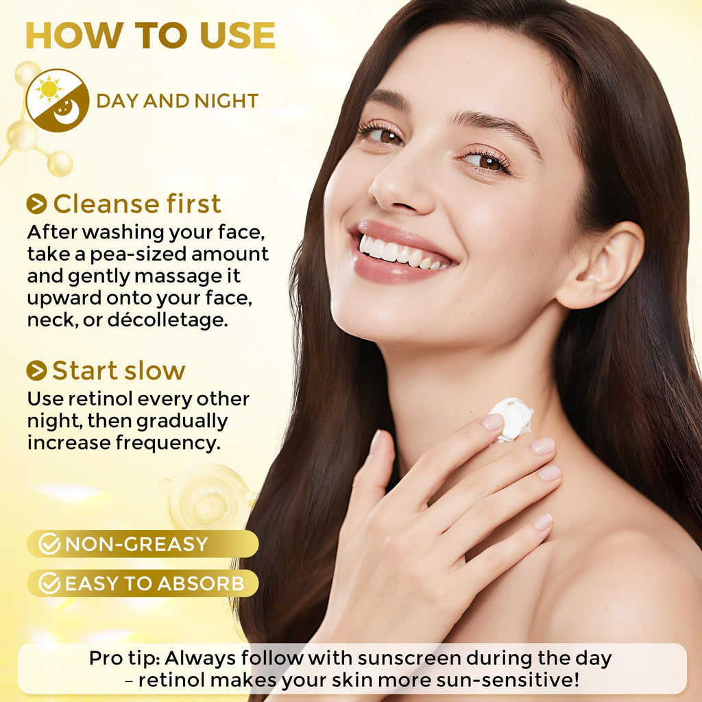 FeeMeFee Neck Firming Cream - Retinol, Peptides & Hyaluronic Acid