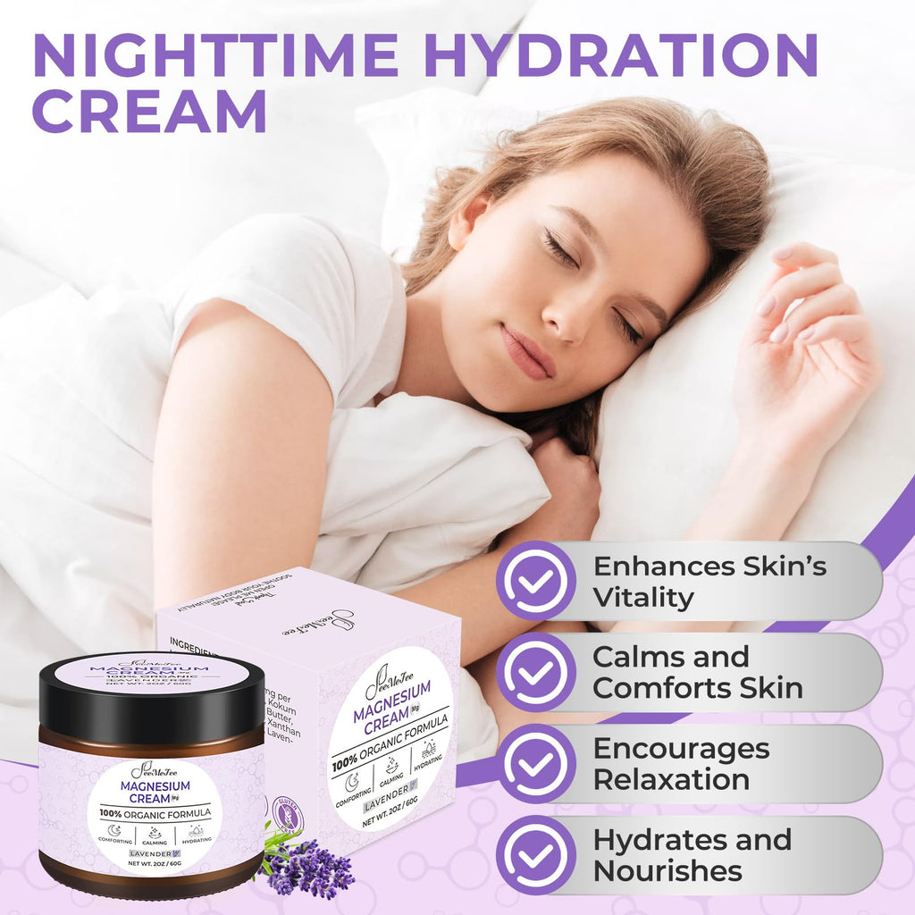 FeeMeFee Magnesium Lotion for Sleep, Relaxation & Muscle Support – 2 oz