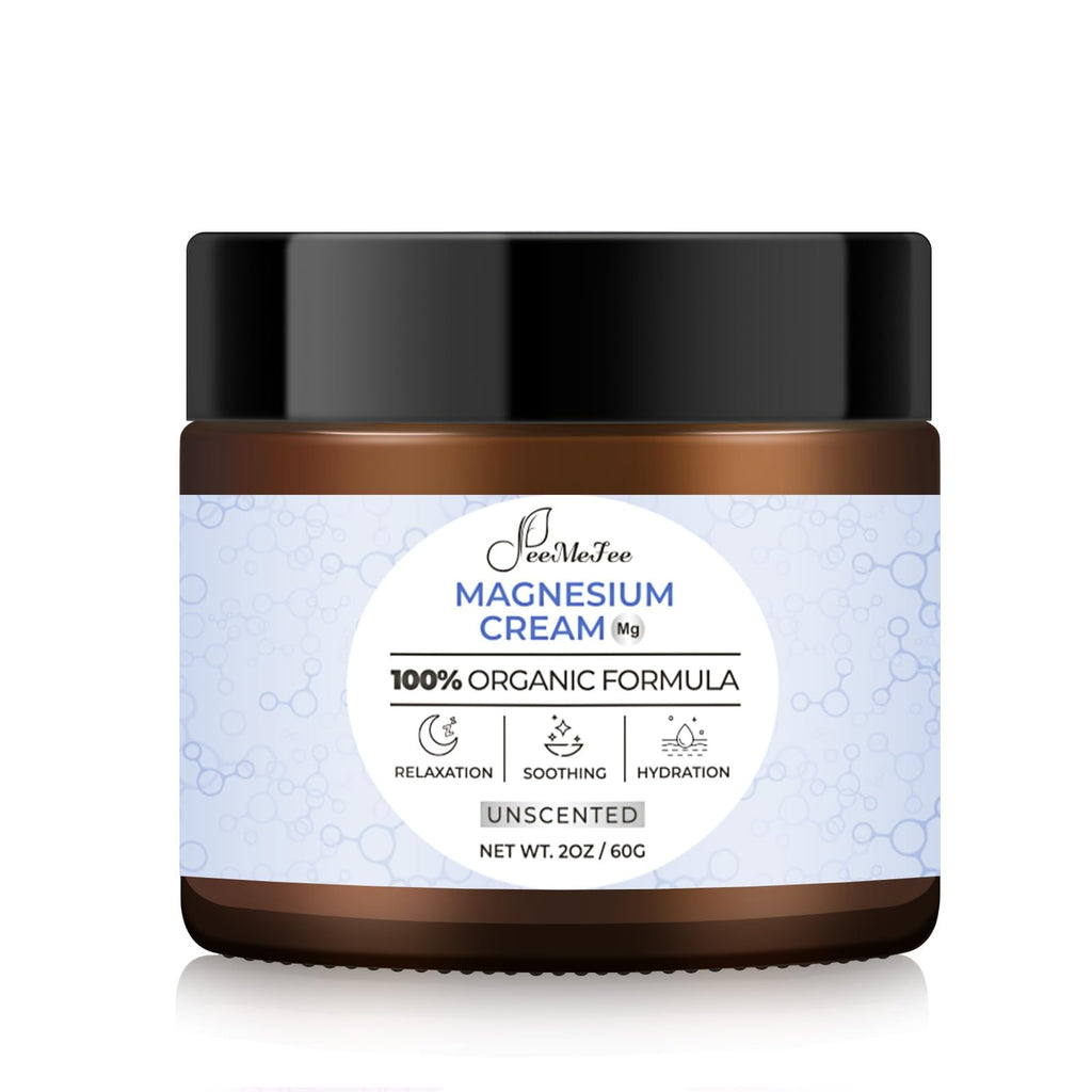 FeeMeFee Magnesium Lotion for Sleep, Muscle Relaxation & Hydration | Unscented 2 oz