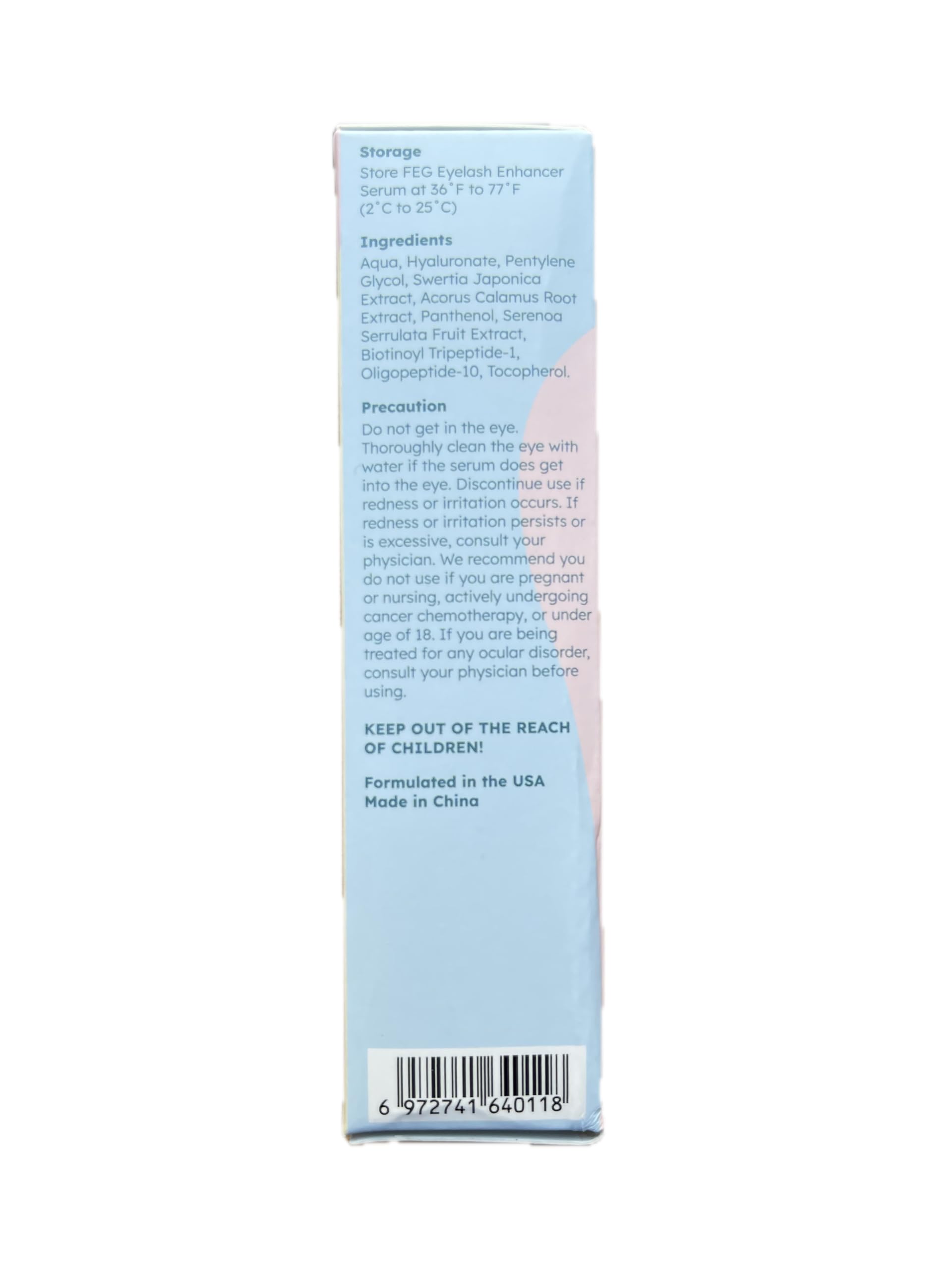 FEG Eyelash Enhancer – Natural Lash Growth Serum (3-Pack, 3ml Tubes)