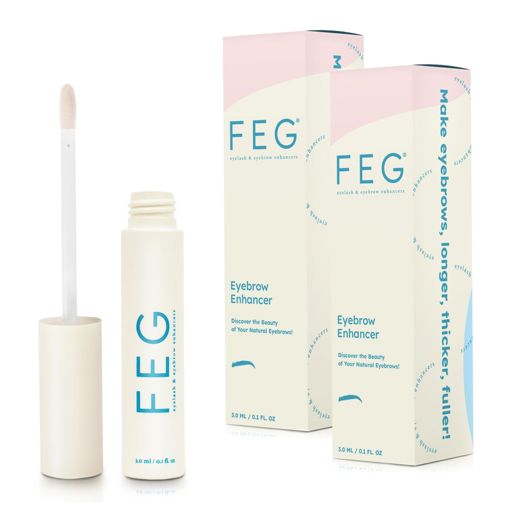 FEG Eyebrow Enhancer Serum – 2-Pack (3ml Each) for Fuller Brows