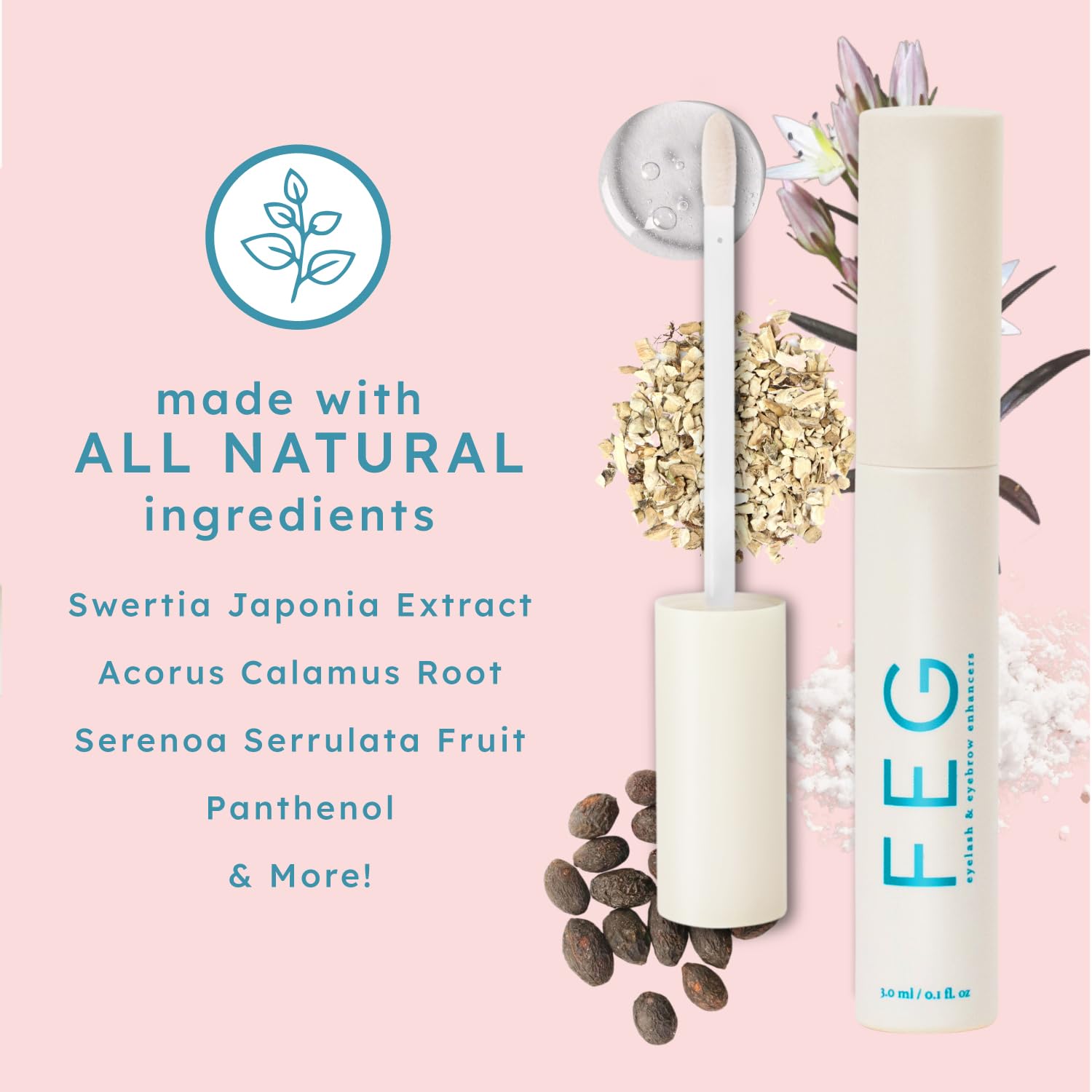 FEG Eyebrow Enhancer Serum – 2-Pack (3ml Each) for Fuller Brows